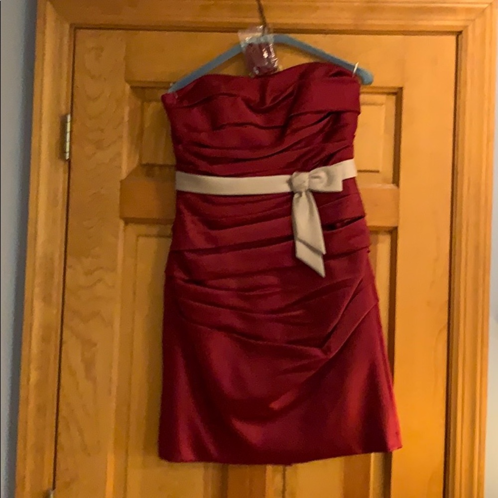 Alfred Angelo short satin dress